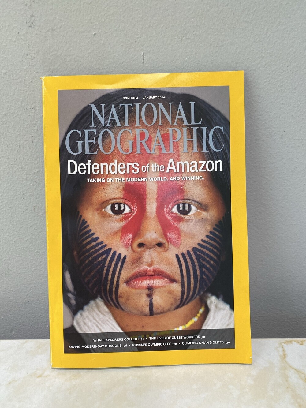 National Geographic January 2014 Defenders of the Amazon Magazine